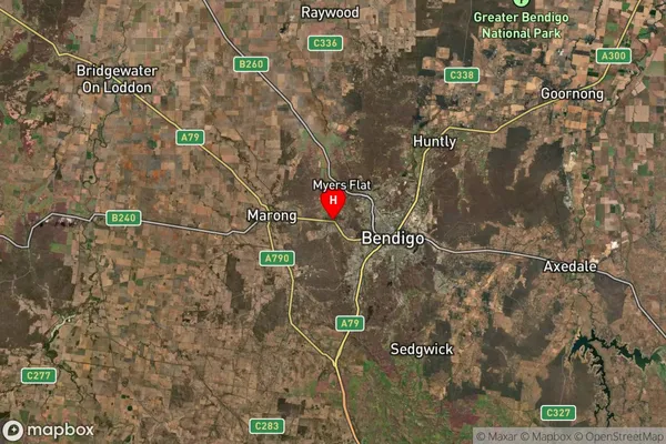 Maiden Gully,Victoria Satellite Map