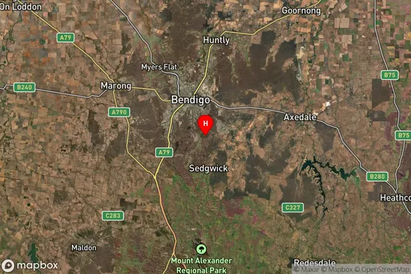 Mandurang,Victoria Satellite Map