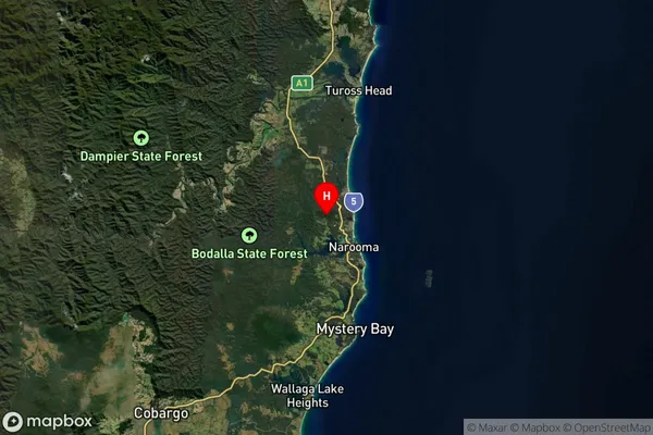 Kianga,New South Wales Satellite Map