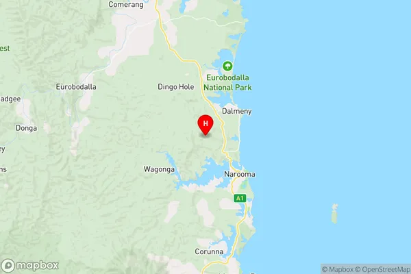 Kianga,New South Wales Area Map