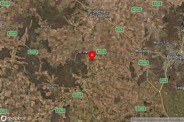 Newbridge,Victoria Satellite Map