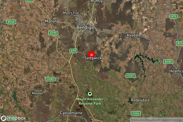 Sedgwick,Victoria Satellite Map