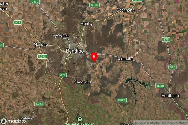 Strathfieldsaye,Victoria Satellite Map