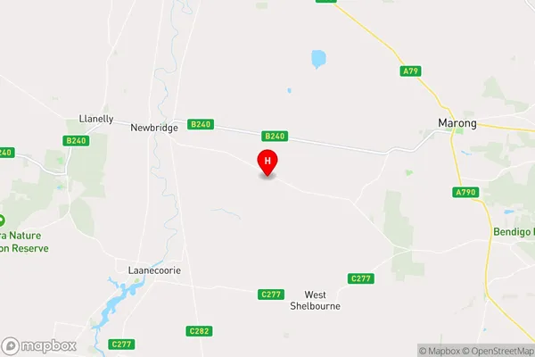 Woodstock On Loddon,Victoria Area Map