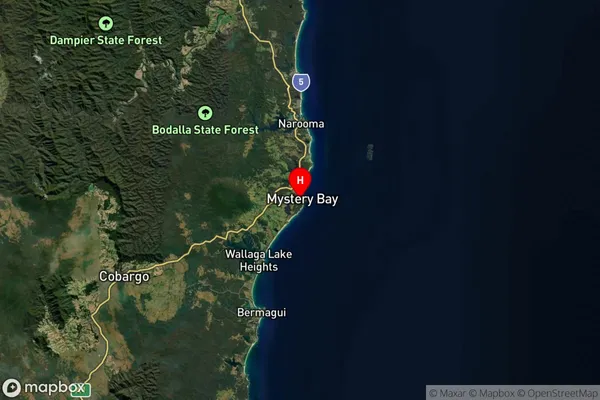 Mystery Bay,New South Wales Satellite Map