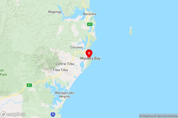 Mystery Bay,New South Wales Area Map