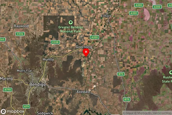 Barnadown,Victoria Satellite Map