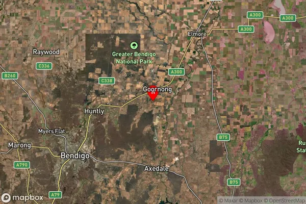 Goornong,Victoria Satellite Map