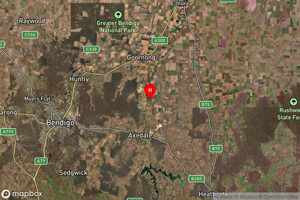 Muskerry,Victoria Satellite Map