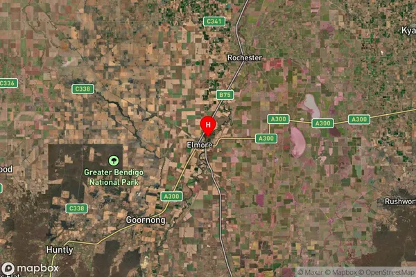 Burnewang,Victoria Satellite Map