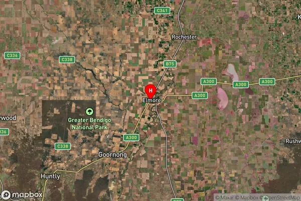 Elmore,Victoria Satellite Map