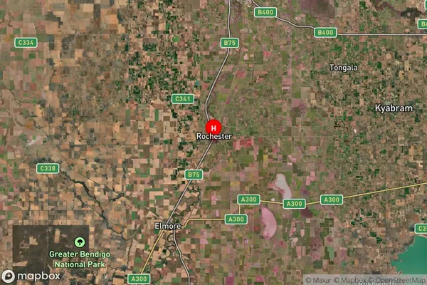 Rochester,Victoria Satellite Map