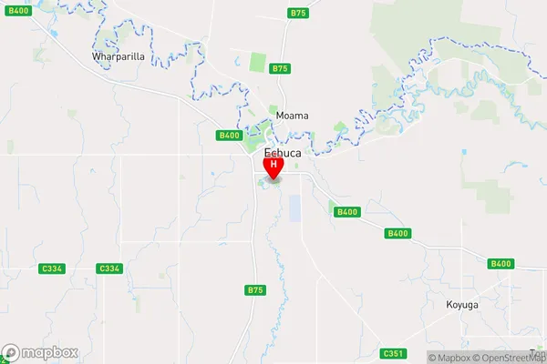 Echuca East,Victoria Area Map