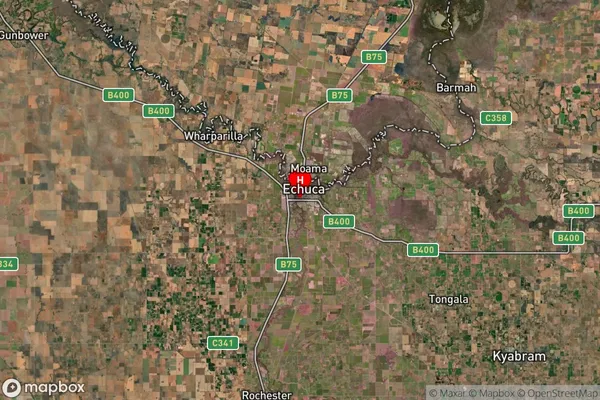 Echuca South,Victoria Satellite Map