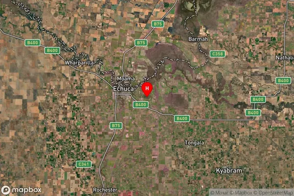 Echuca Village,Victoria Satellite Map