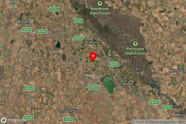 Horfield,Victoria Satellite Map