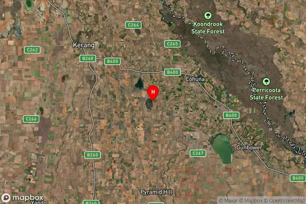 Macorna North,Victoria Satellite Map