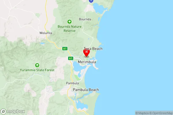 Berrambool,New South Wales Area Map