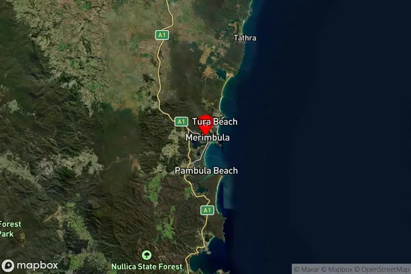 Merimbula,New South Wales Satellite Map