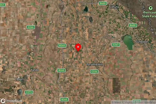 Mincha,Victoria Satellite Map