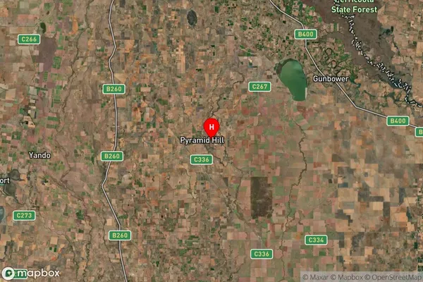 Pyramid Hill,Victoria Satellite Map