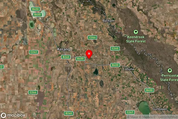 Kerang East,Victoria Satellite Map