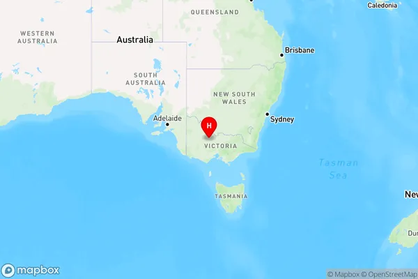 Powlett Plains,Victoria Region Map