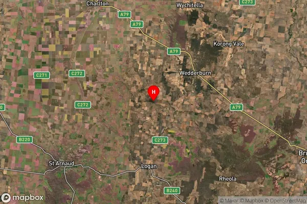 Berrimal,Victoria Satellite Map