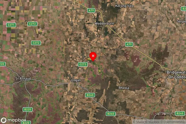 Fentons Creek,Victoria Satellite Map