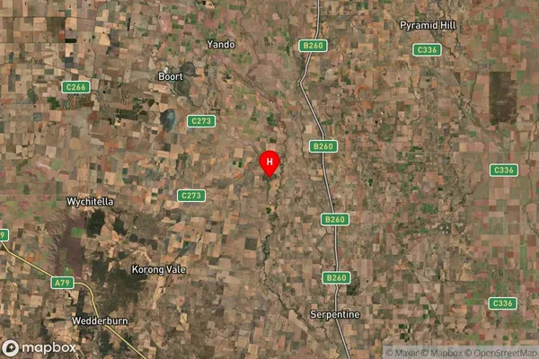 Fernihurst,Victoria Satellite Map