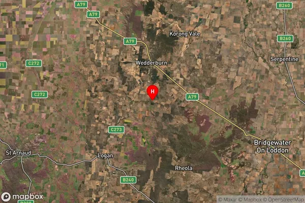 Kurraca,Victoria Satellite Map