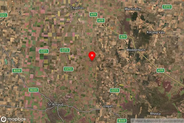 Nine Mile,Victoria Satellite Map