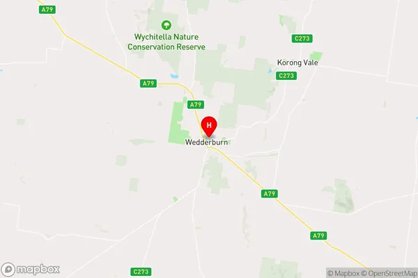 Wedderburn,Victoria Area Map