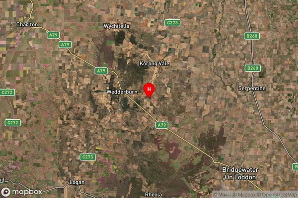 Wedderburn Junction,Victoria Satellite Map