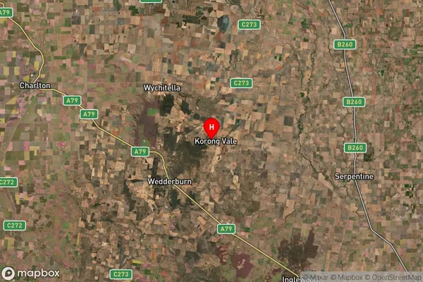 Korong Vale,Victoria Satellite Map