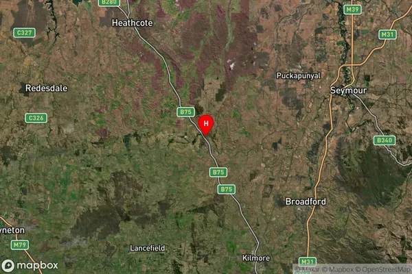 Pyalong,Victoria Satellite Map