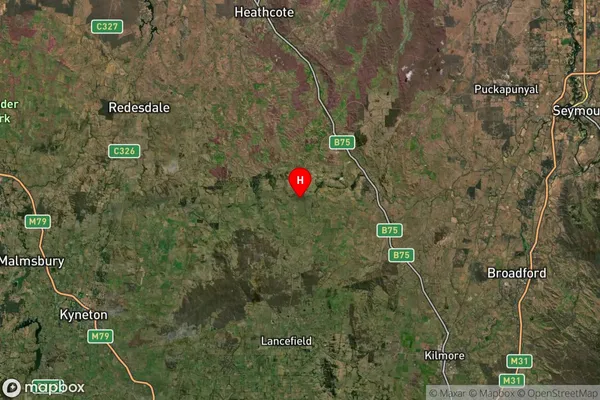 Emu Flat,Victoria Satellite Map