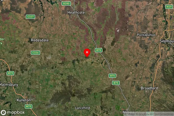 Tooborac,Victoria Satellite Map