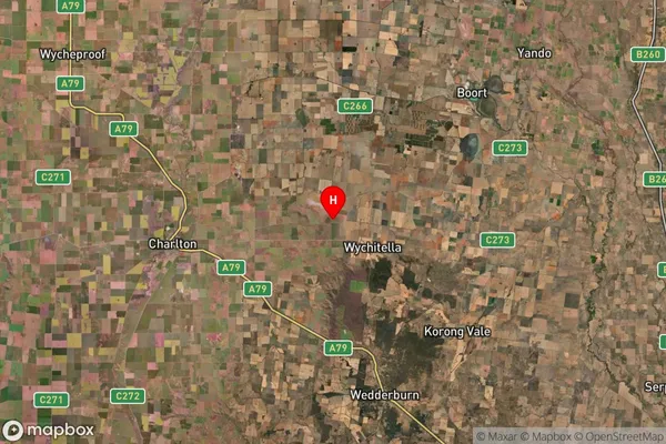 Wychitella,Victoria Satellite Map