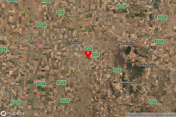 Yeungroon East,Victoria Satellite Map