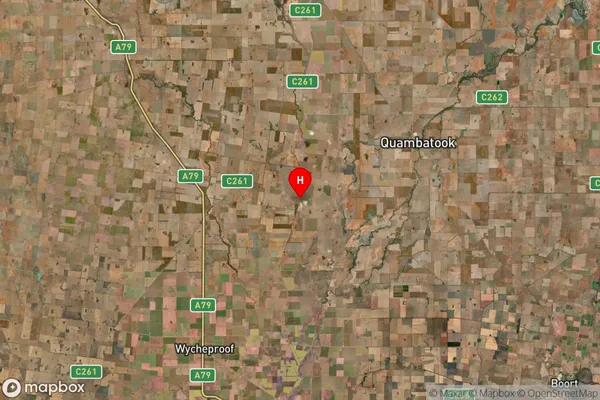 Towaninny South,Victoria Satellite Map