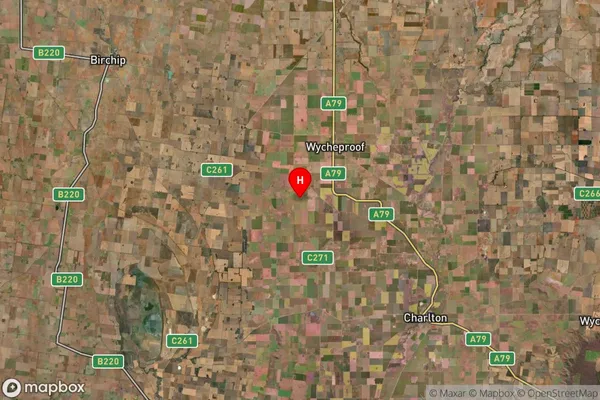 Wycheproof South,Victoria Satellite Map