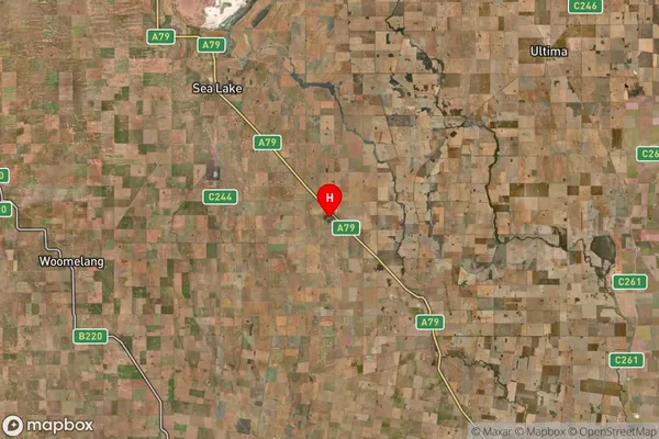 Berriwillock,Victoria Satellite Map