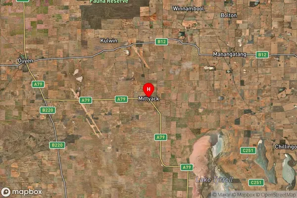 Mittyack,Victoria Satellite Map