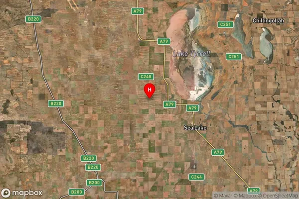 Ninda,Victoria Satellite Map