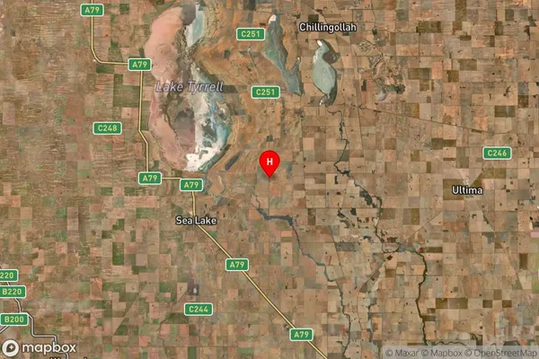 Tyrrell,Victoria Satellite Map