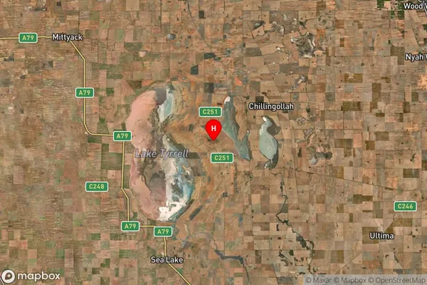 Tyrrell Downs,Victoria Satellite Map