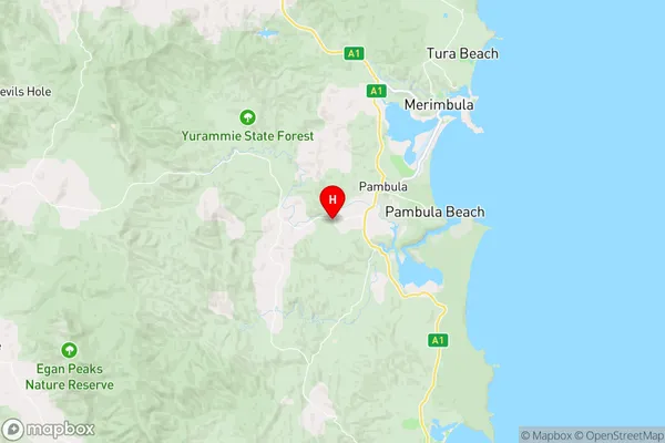 South Pambula,New South Wales Area Map