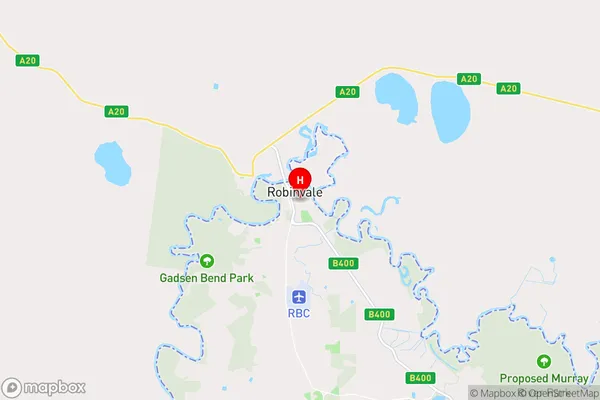 Robinvale,Victoria Area Map