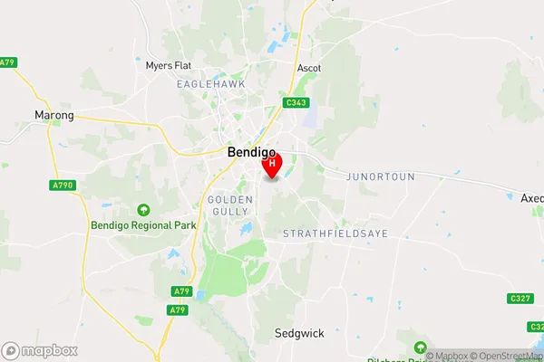 Bendigo South,Victoria Area Map